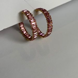 Melissa Lovy Baby Serena Hoop pink stone